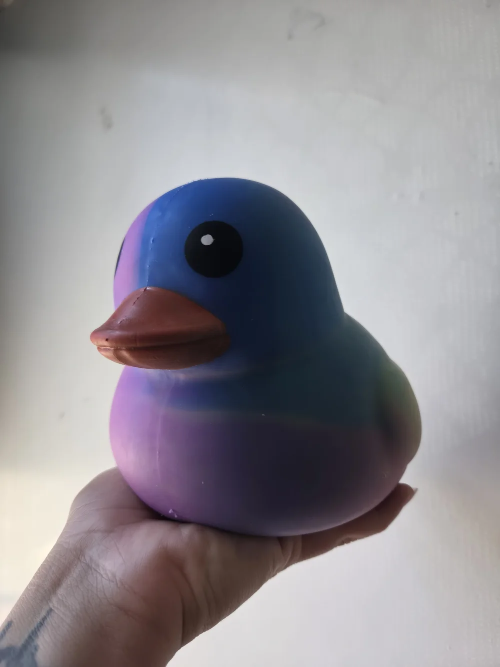 Sunny Days Jumbo Squeezy Duck – Tie-Dye Squishy Stress Relief Toy – New